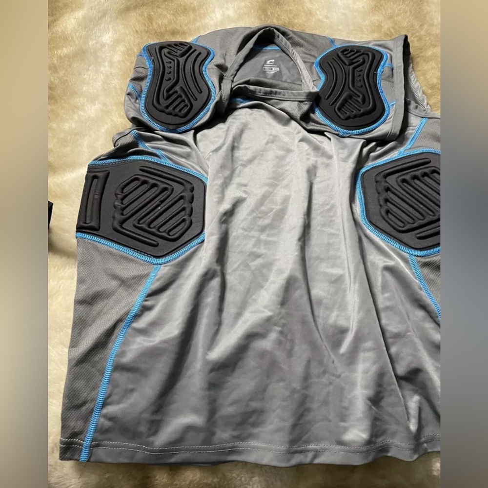 CHAMPRO SPORTS DRI-GEAR TRI-FLEX 5-PAD COMPRESSION SHIRT SIZE ADULT 2X